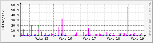 Sustu vikur Graph