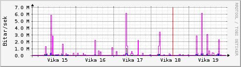 Sustu vikur Graph