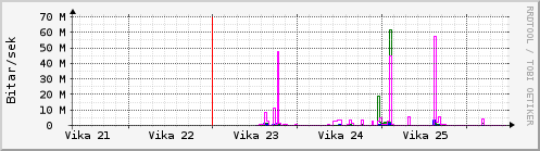 Sustu vikur Graph