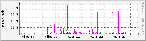 Sustu vikur Graph