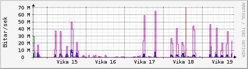 Sustu vikur Graph