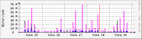 Sustu vikur Graph