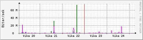 Sustu vikur Graph