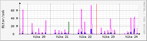 Sustu vikur Graph