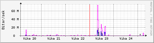 Sustu vikur Graph