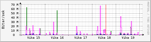 Sustu vikur Graph