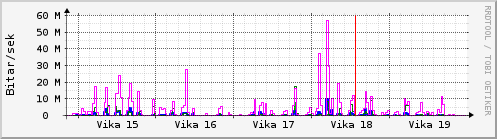 Sustu vikur Graph